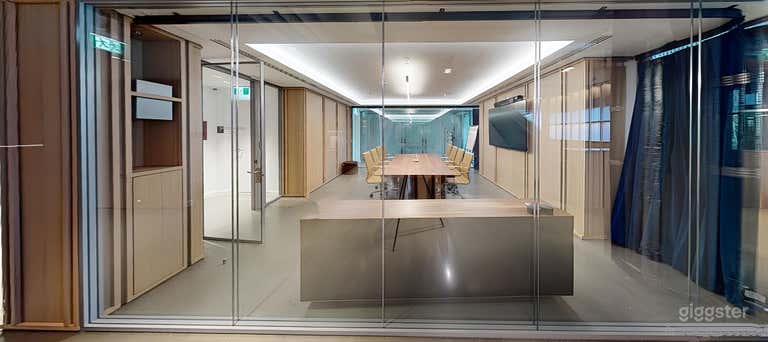  Curtains can be closed for added privacy. 