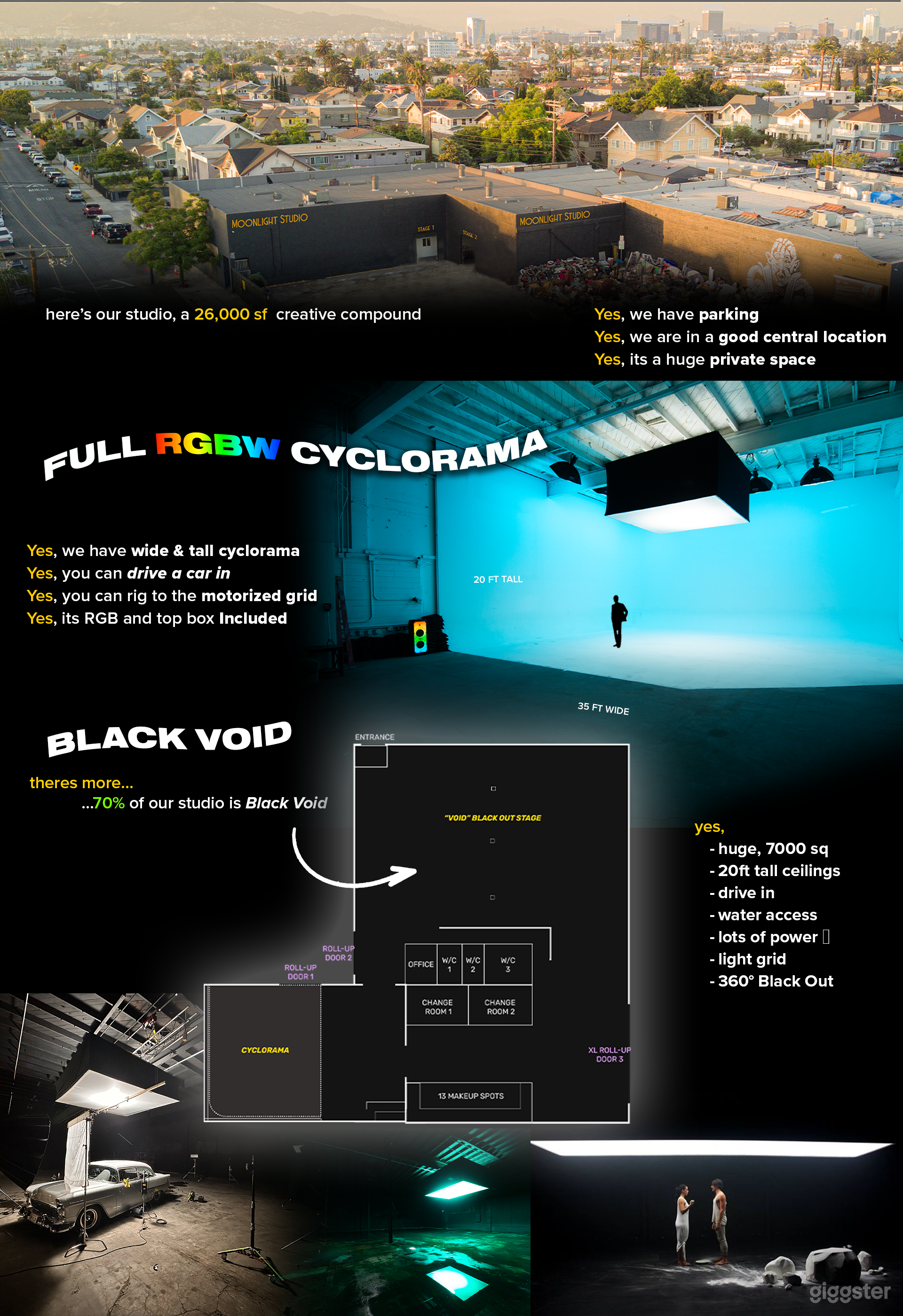 4-in-1 Film Stage LA, VOID &amp; CYC, + Set builds Photo 2