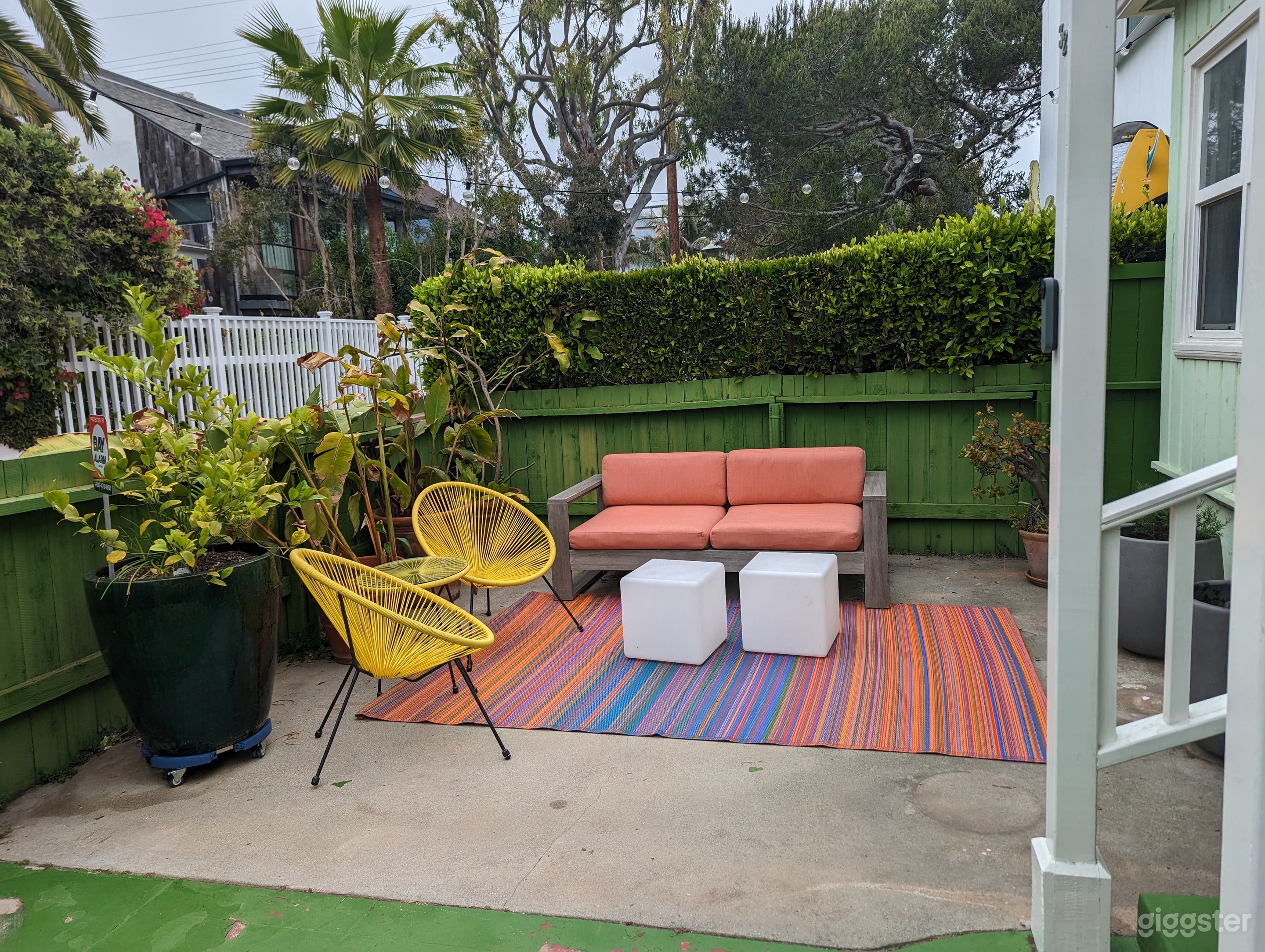 Other side of the front yard with sitting area