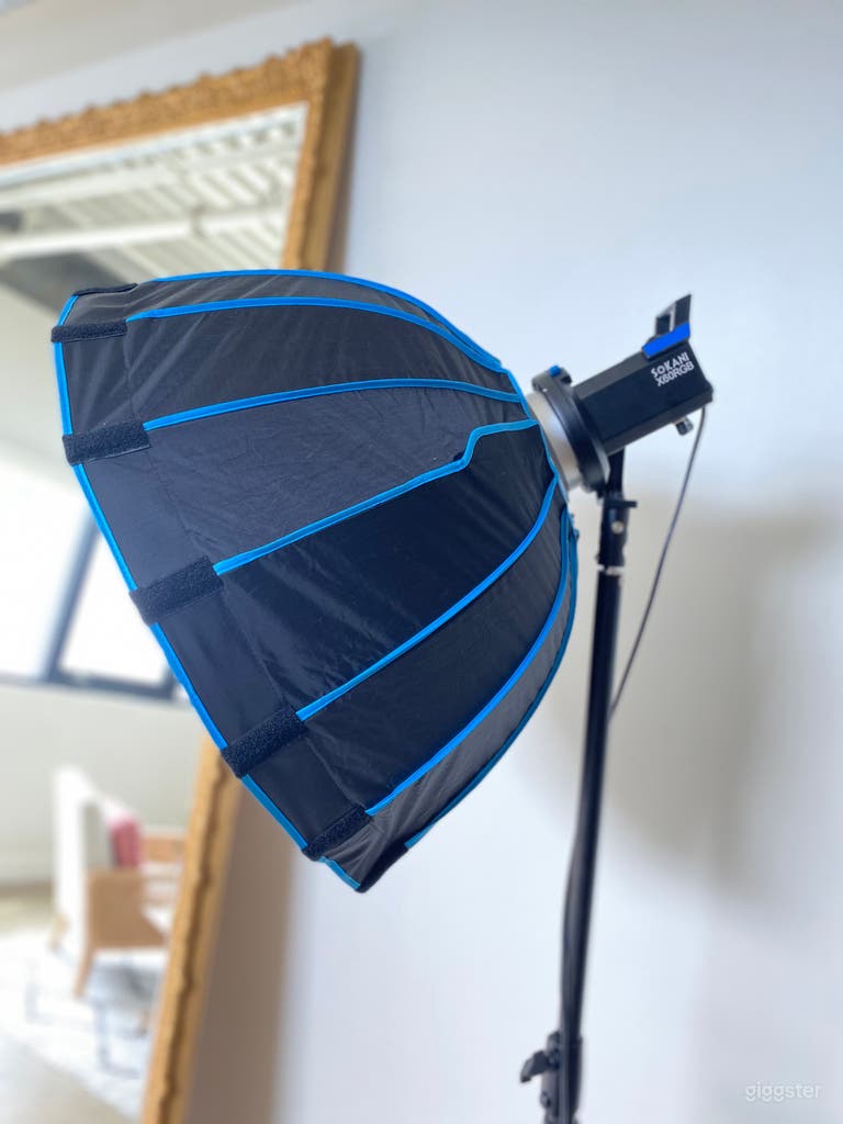  Multiple lights and C-Stands available. 