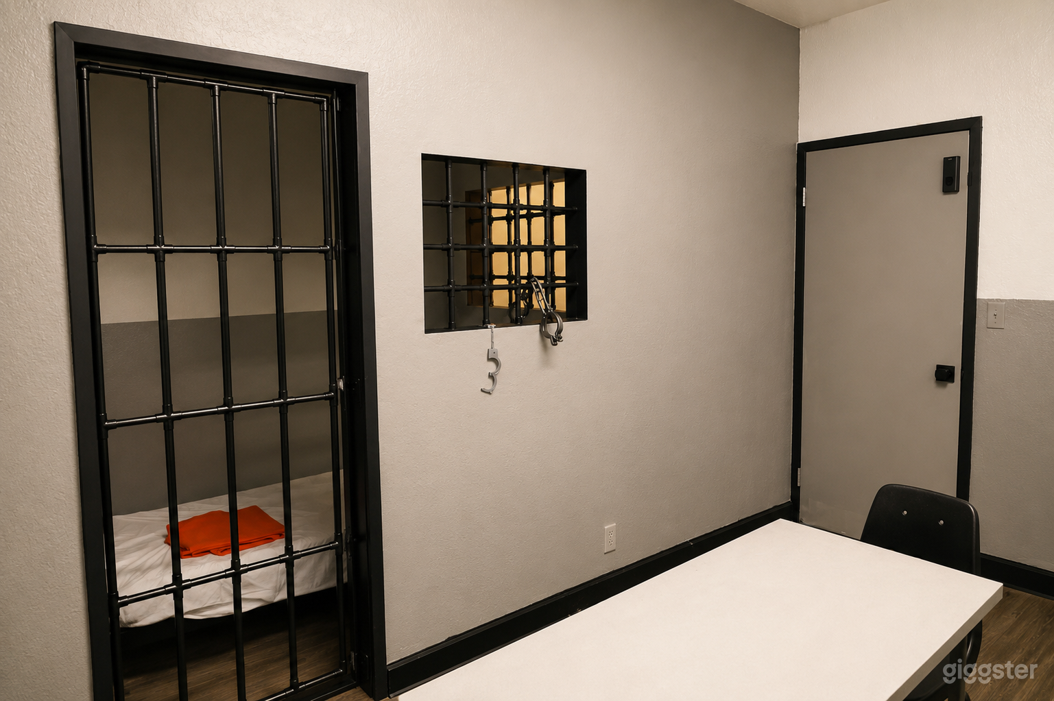 Realistic Jail Cell & Interrogation Room Set Near DTLA Photo 1
