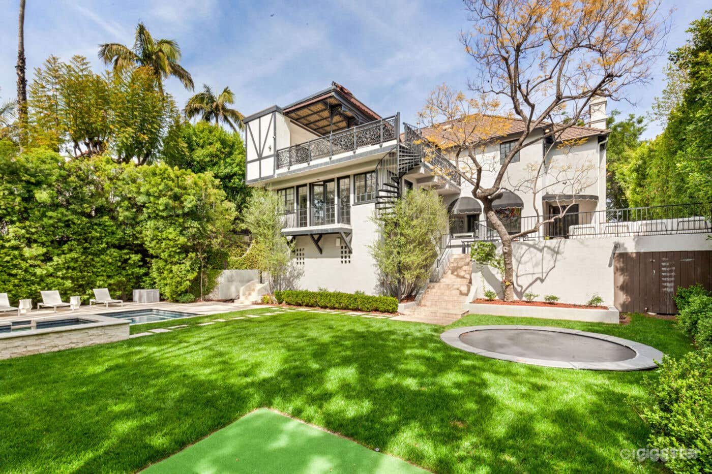 Tudor Style Swimming Pool Photo 4