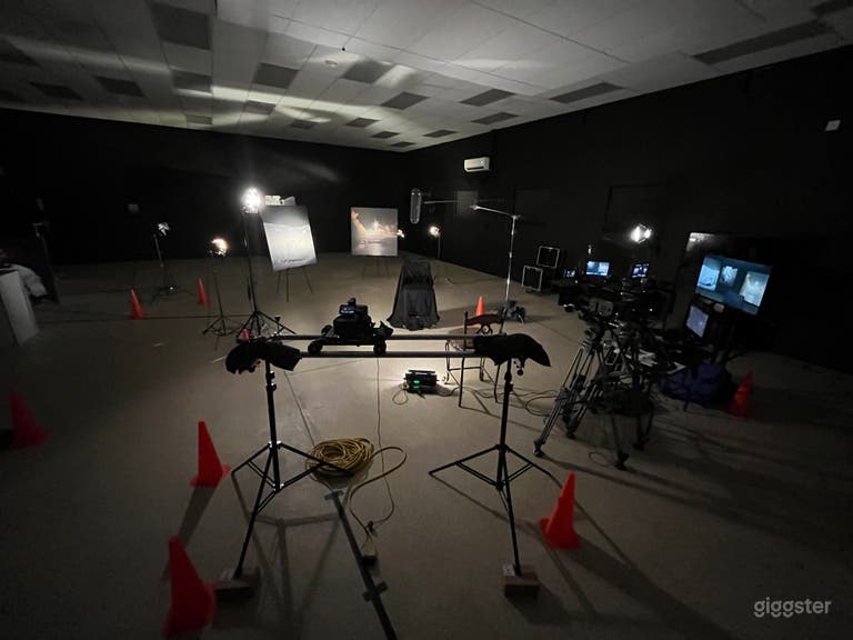  Studio prepped for recording. 