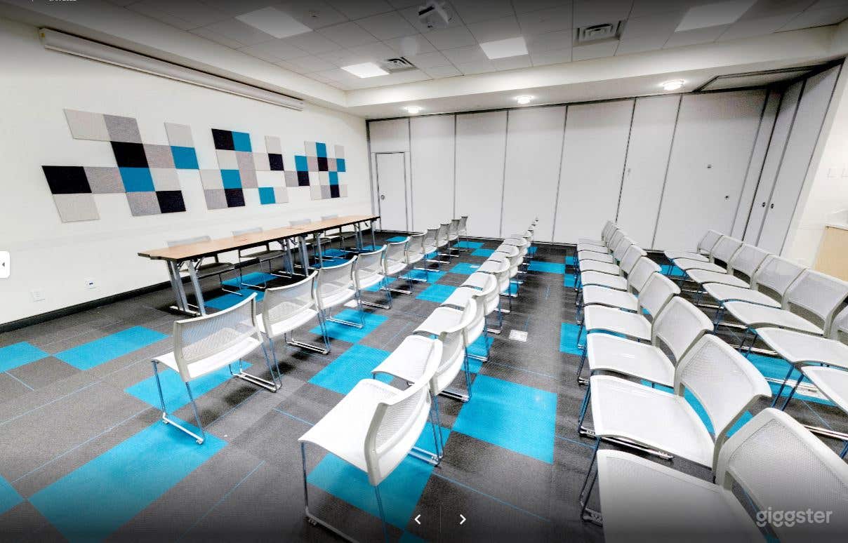Blue themed library meeting room in Jones Creek Branch Photo 1