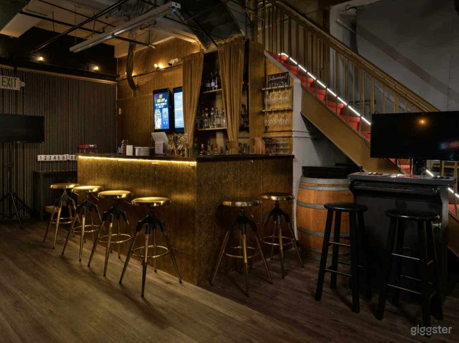 The Den features four smart TVs, a dedicated bathroom, a stage with full AV capabilities, a private bar, and catering services to ensure you and your guests have an unforgettable time.