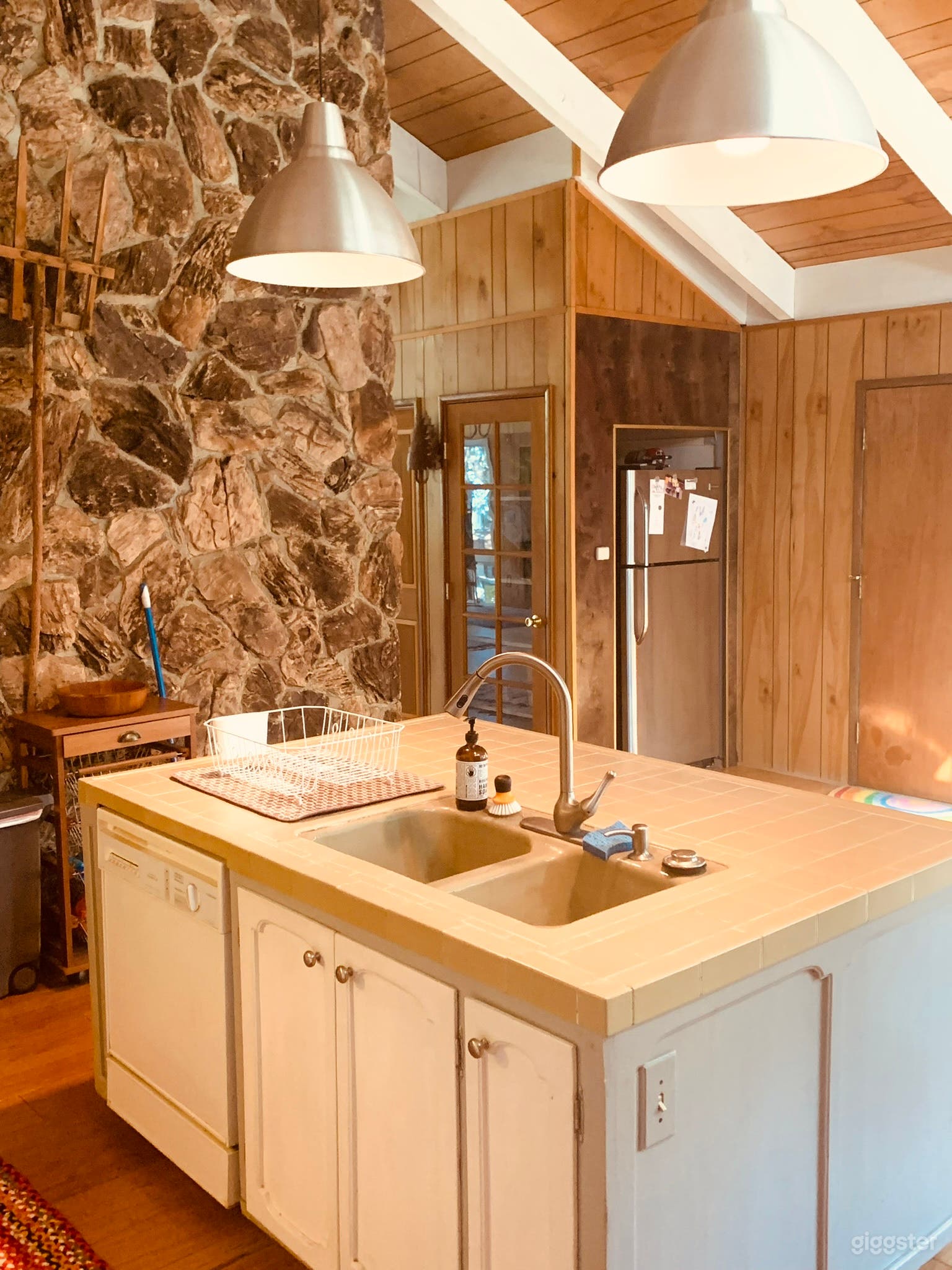Other side of the kitchen towards the open living room.