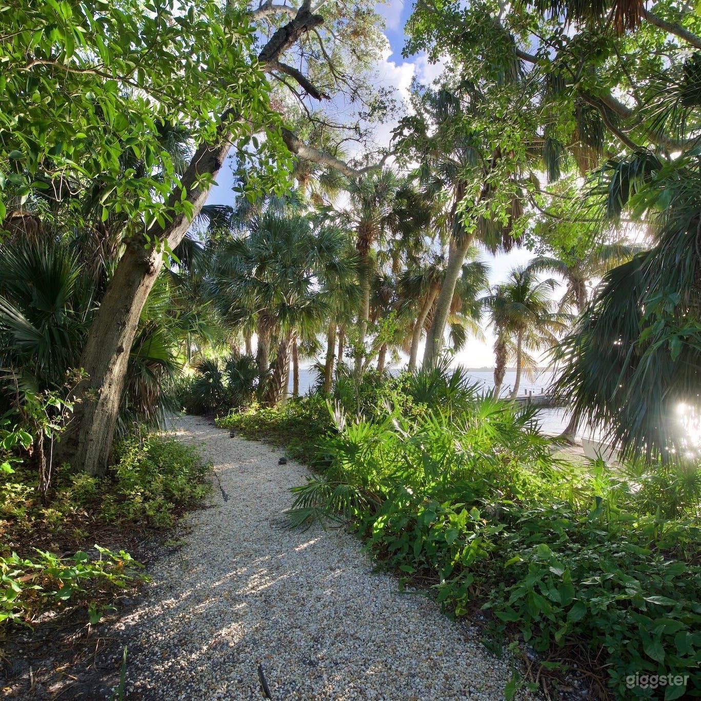 Riverfront path connecting 3 original cottages 