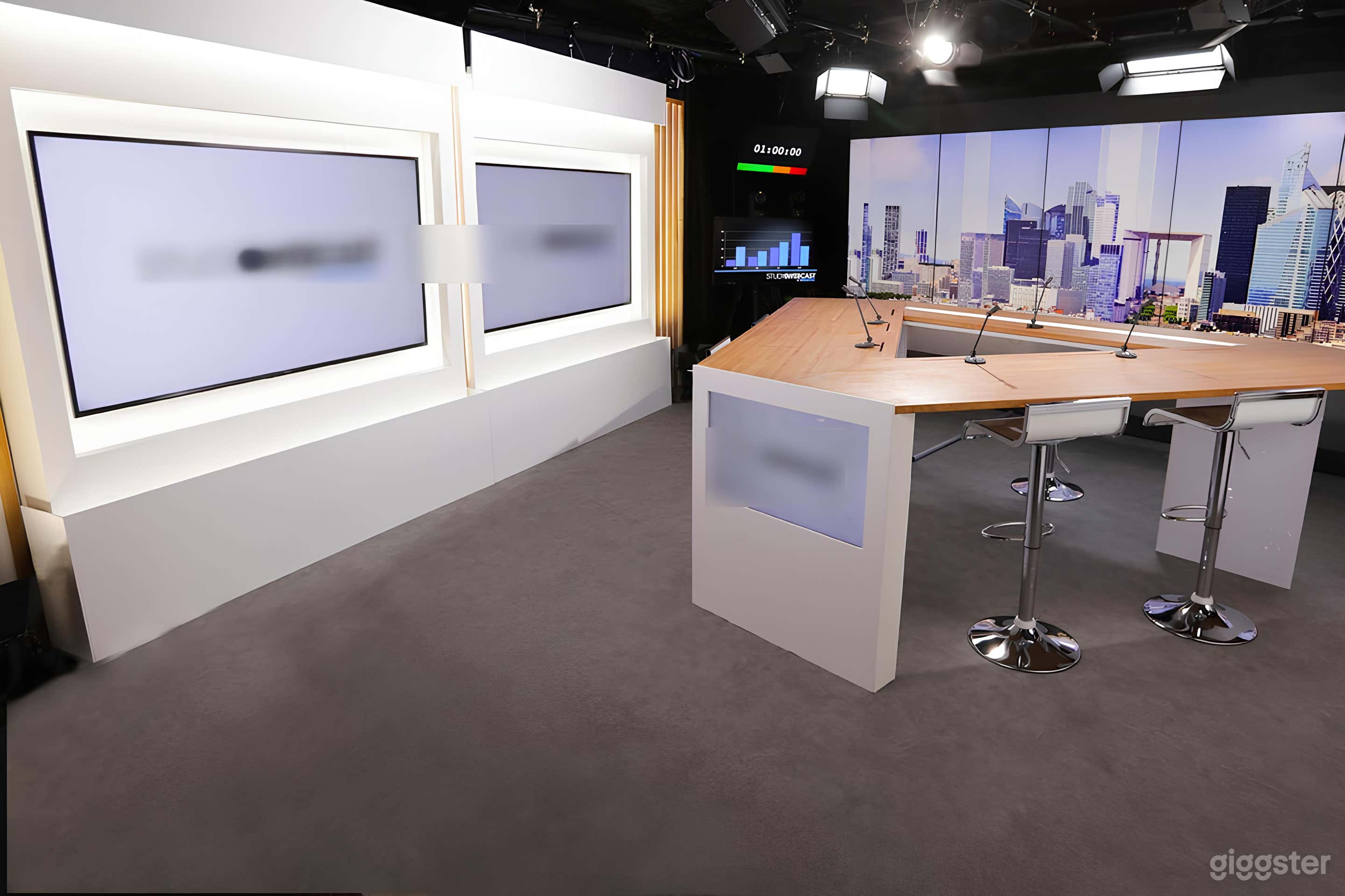Photo de Plateau TV à Paris 2