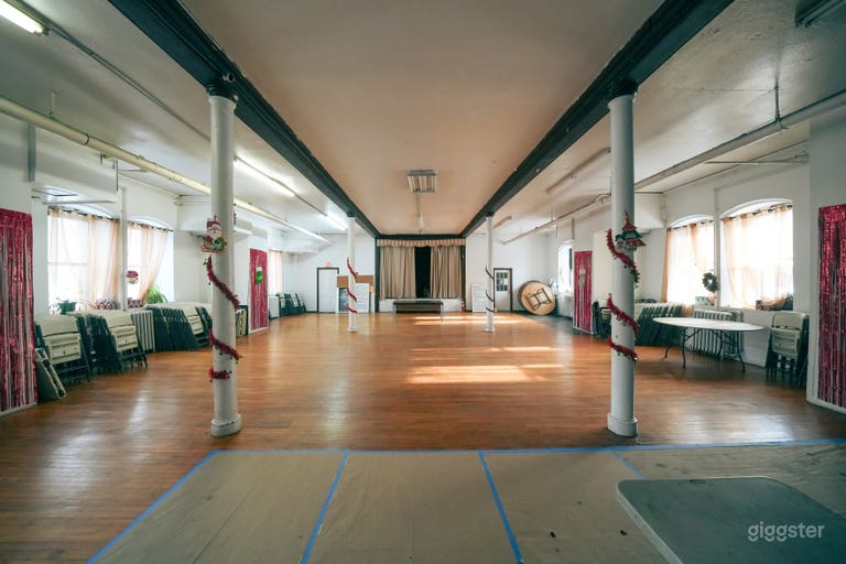  Grand Historic Hall with Stained Glass & Woodwork 