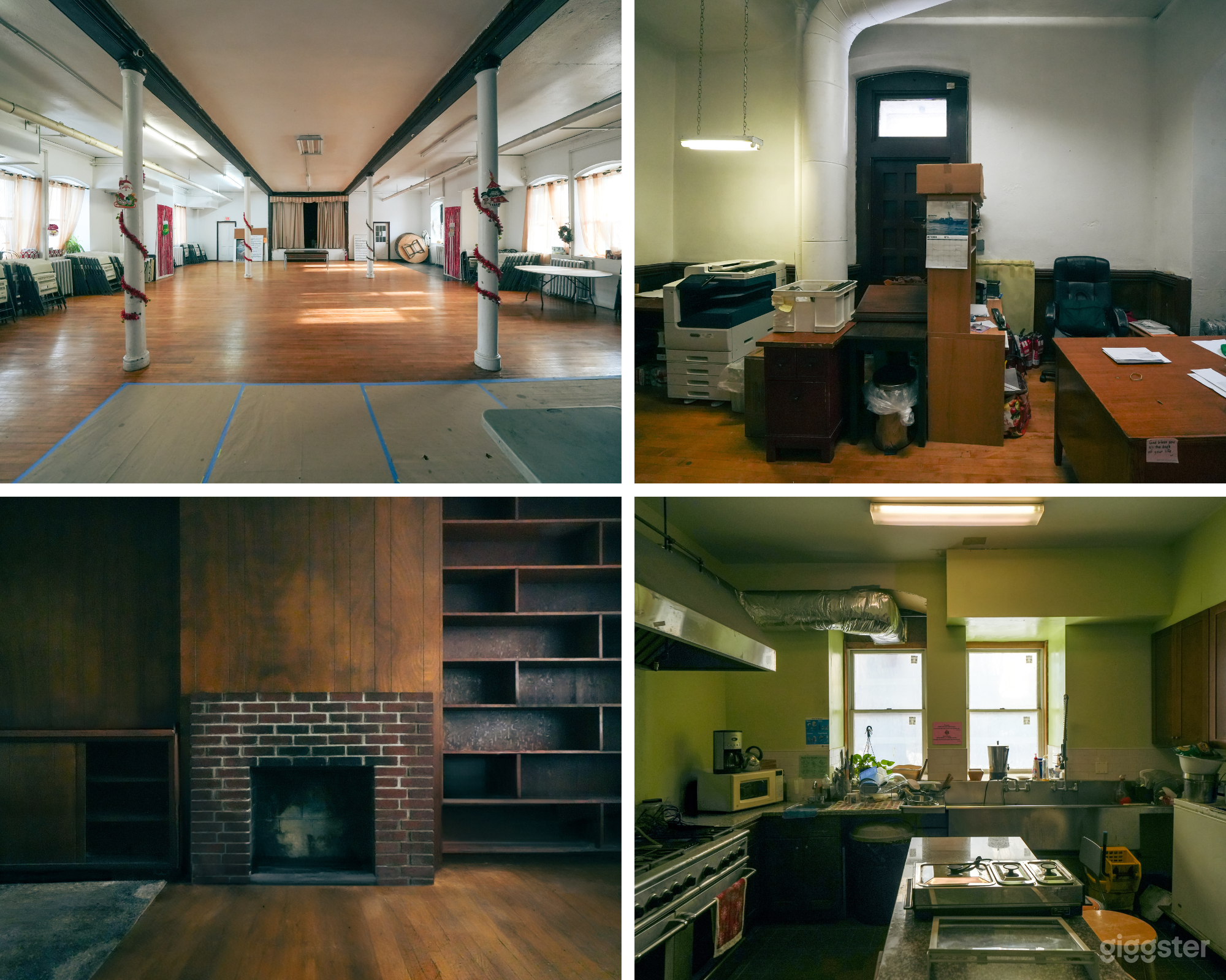 Grand Historic Hall with Stained Glass &amp; Woodwork Photo 1