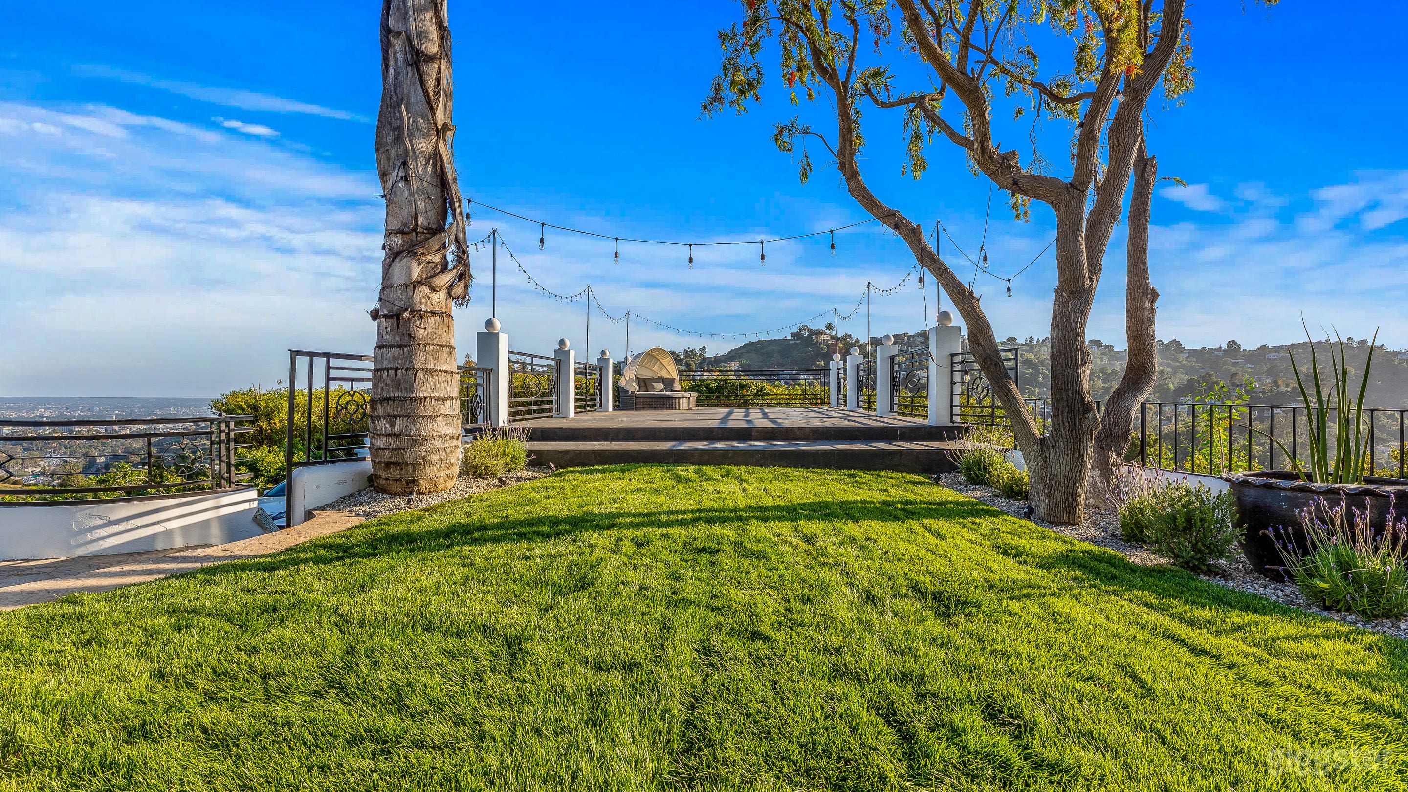 The Outlook! Beautiful views of the Hollywood sign, downtown LA, and the valley surround you!