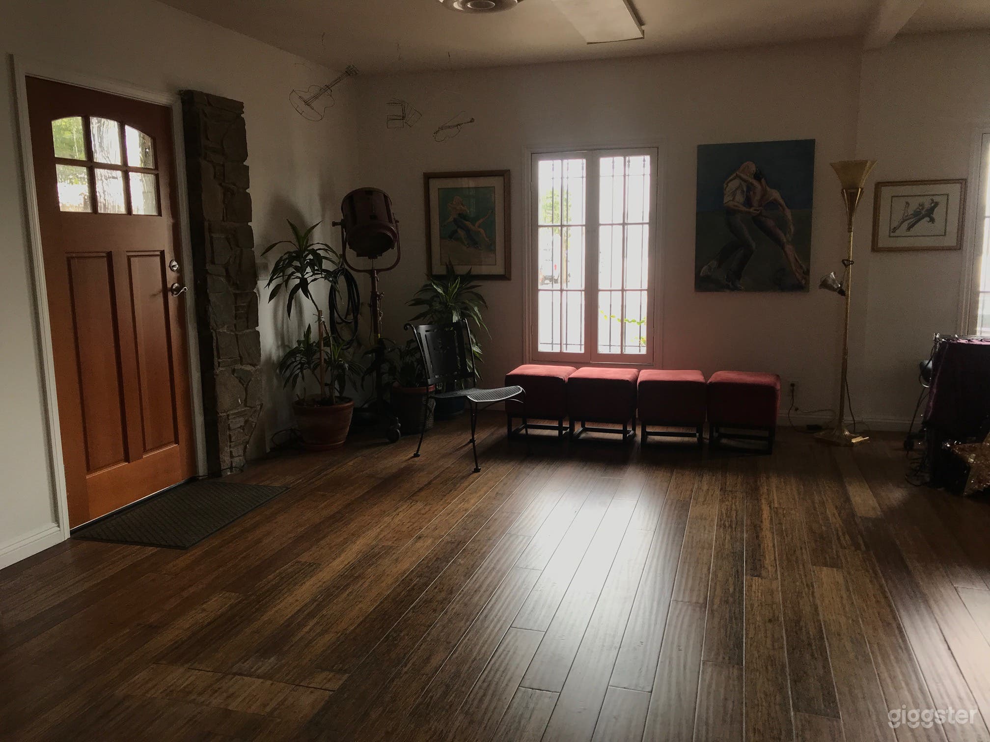 Natural light and wood floors.