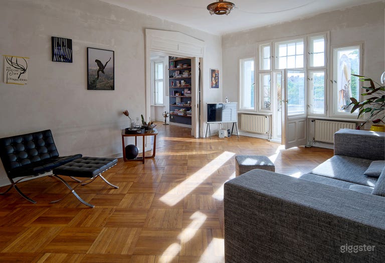  Espacio amplio y luminoso en Berlín con detalles clásico-modernos 
