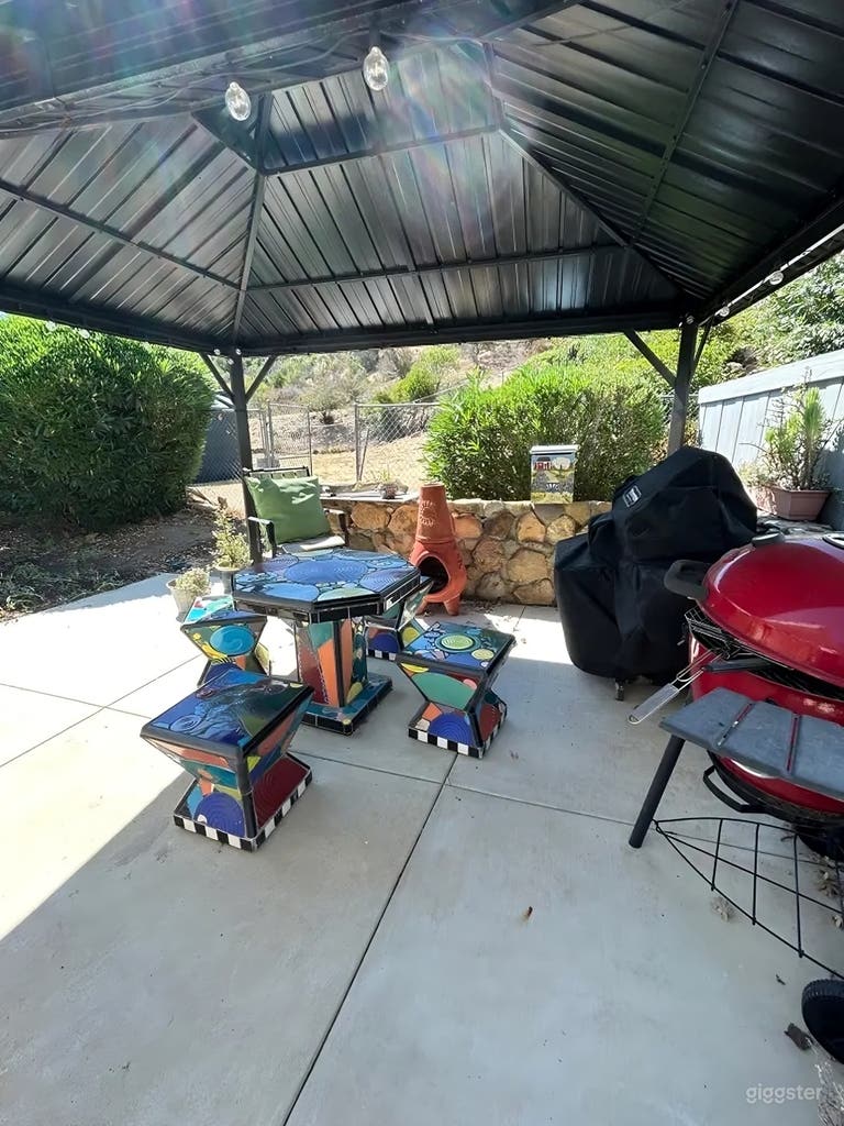  Rustic Backyard  Canyon Deck 