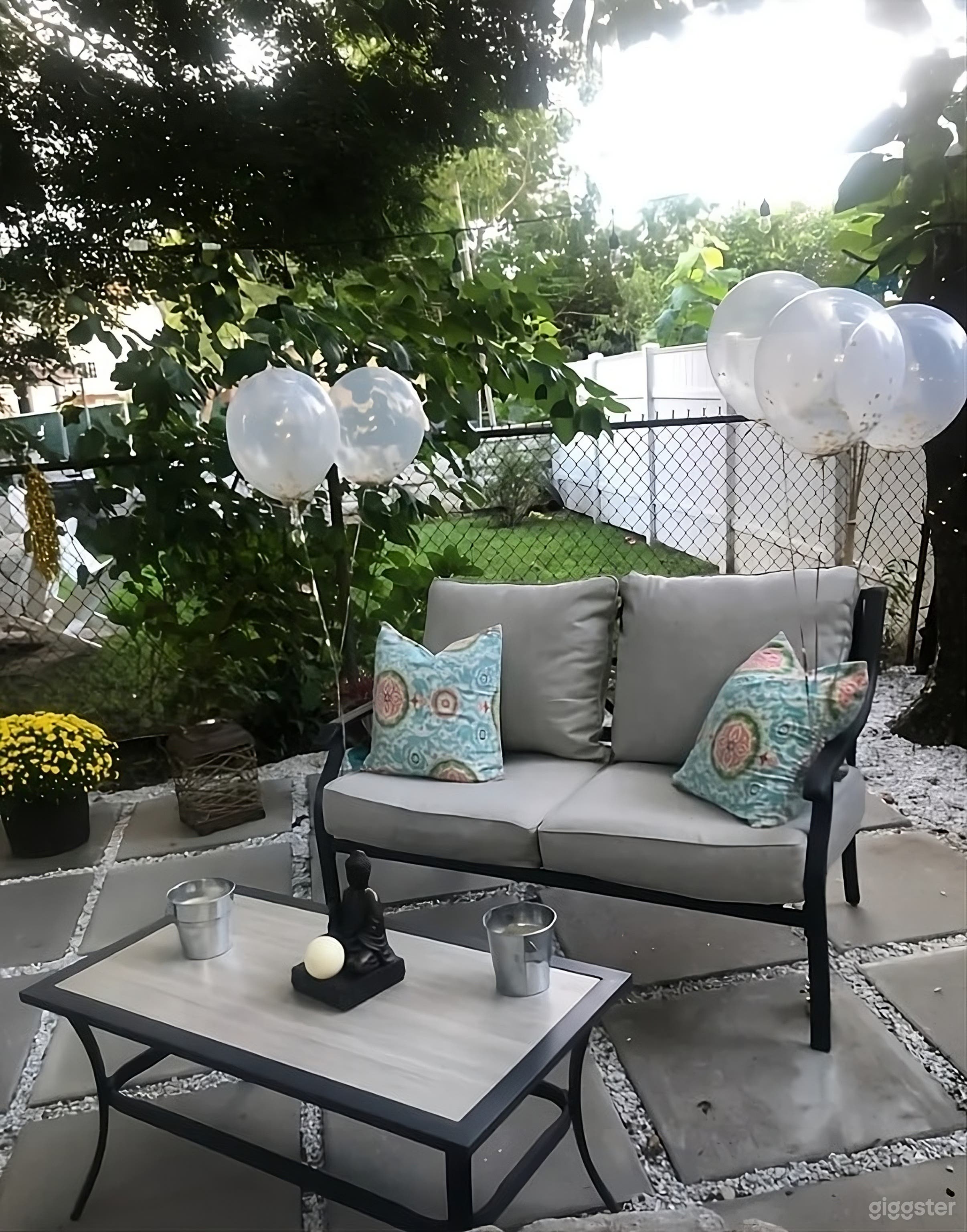 Cozy Backyard Oasis with Fire Pit Photo 4