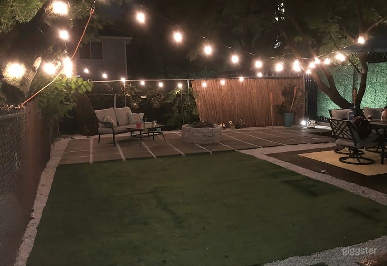  Cozy Backyard Oasis with Fire Pit 