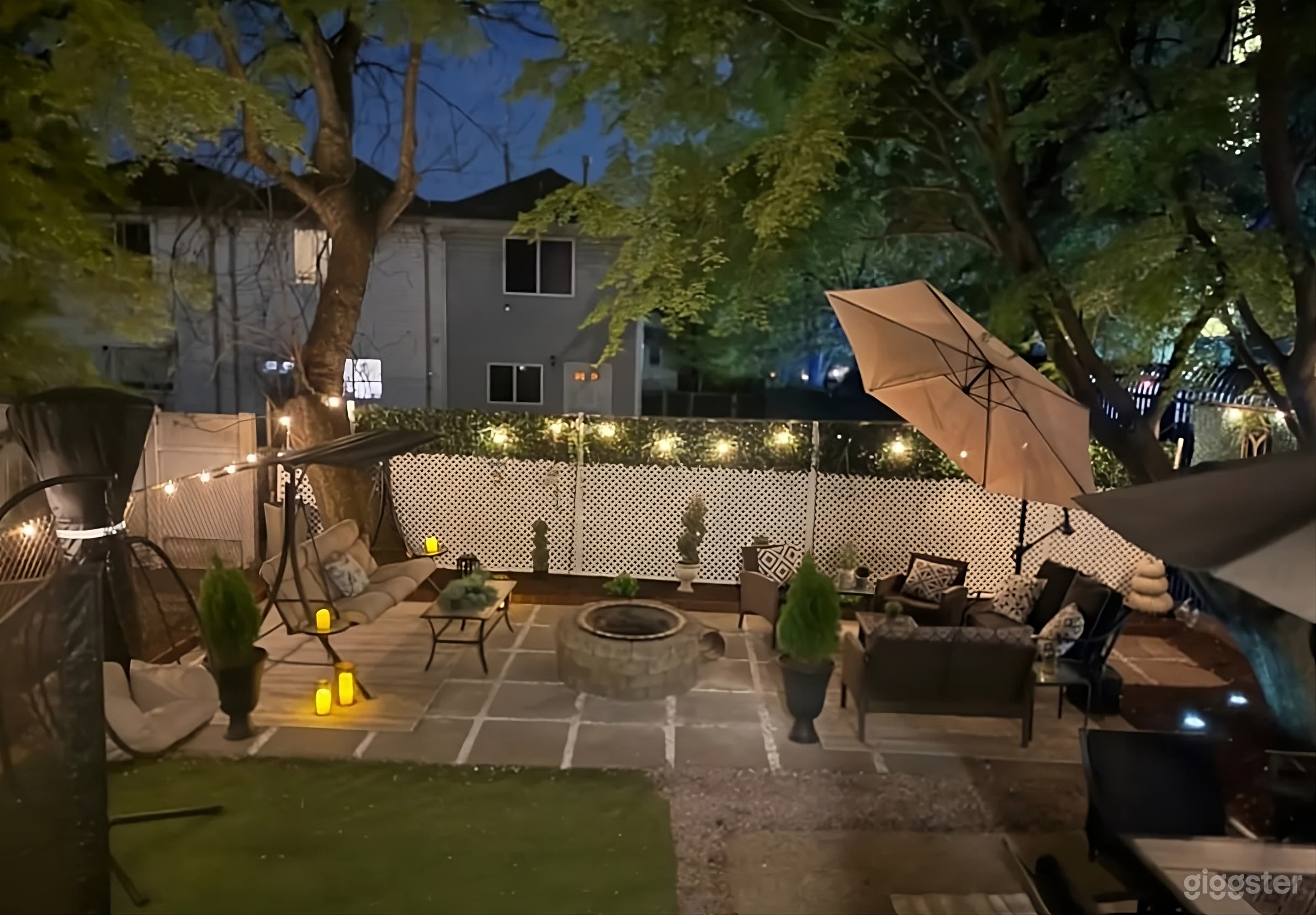 Cozy Backyard Oasis with Fire Pit Photo 1