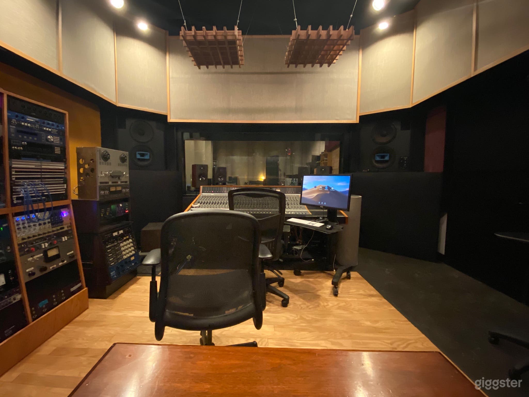 Control room looking to Live room