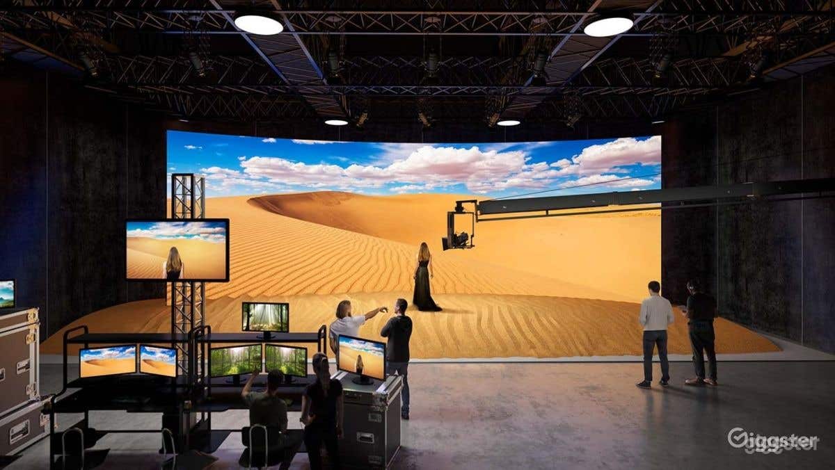 Studio Space with LED Wall Film Set Photo 4