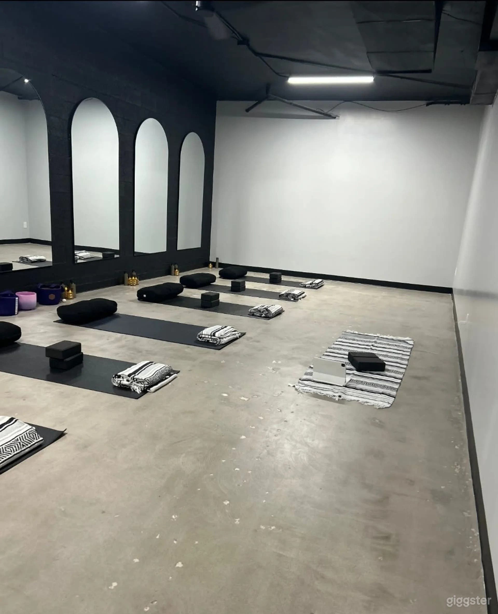 A modern industrial yoga or dance space Photo 4
