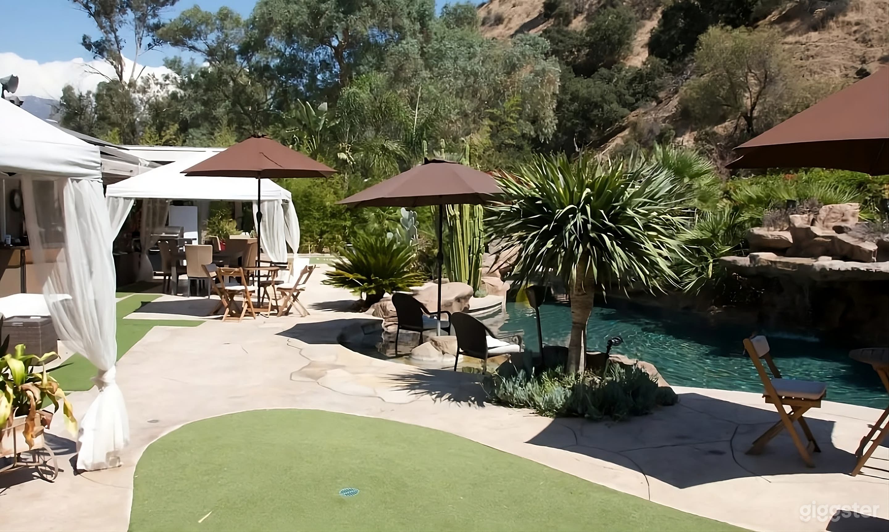 Stunning Resort Style Backyard with Pool Photo 3