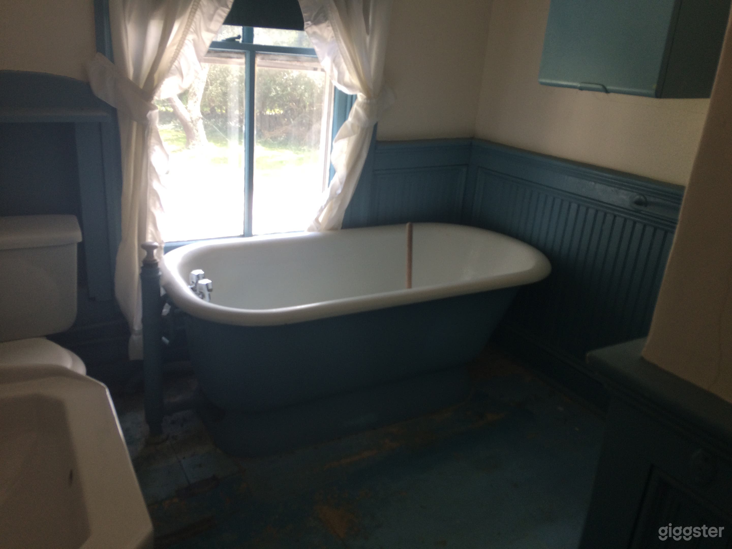 This is the bathroom. Completely original