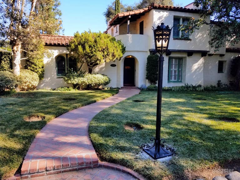  Spanish Revival on a Unique Private Cul-de-sac 