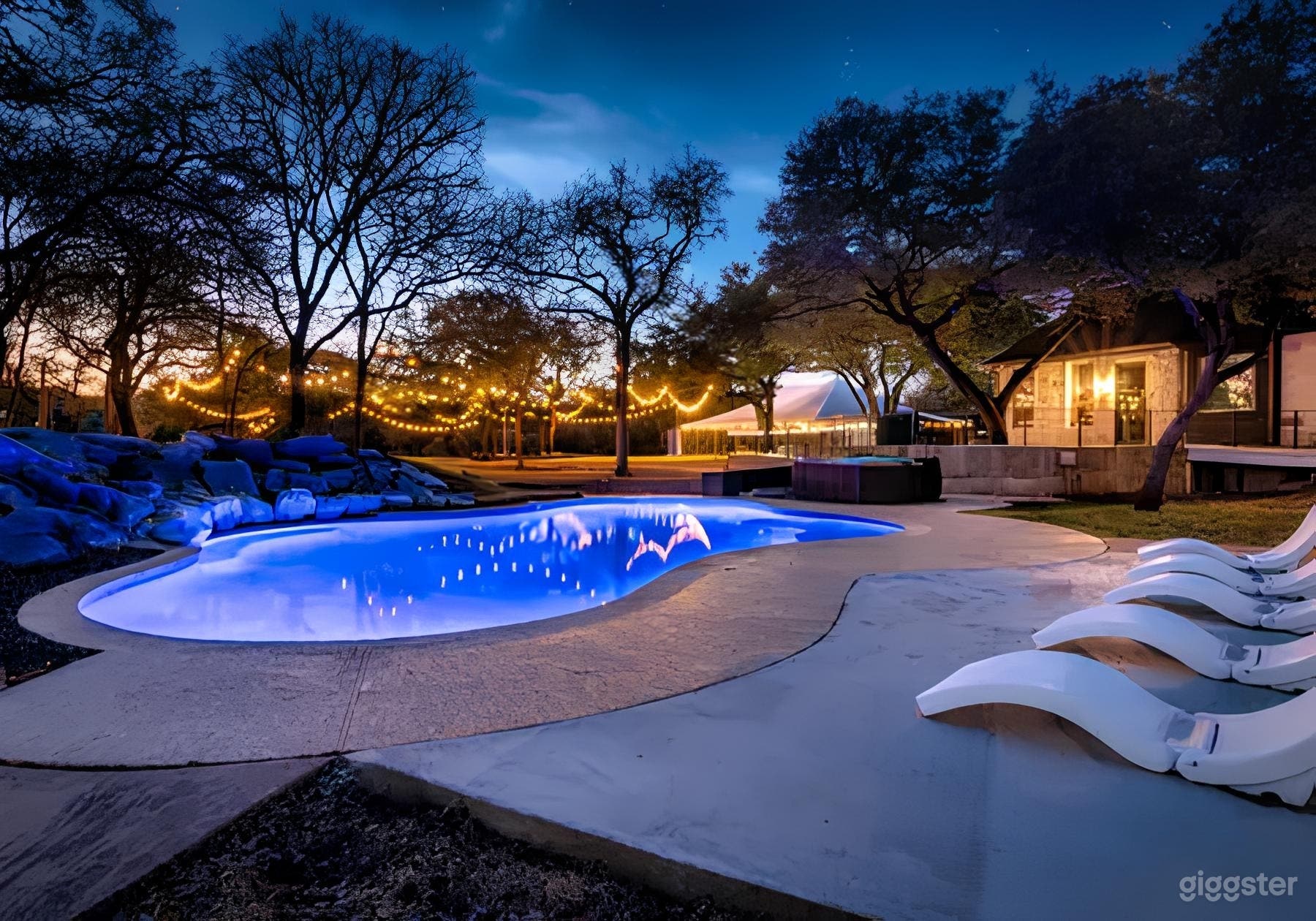 Private Hill Country Pool with Waterfall &amp; Hot Tub Photo 4