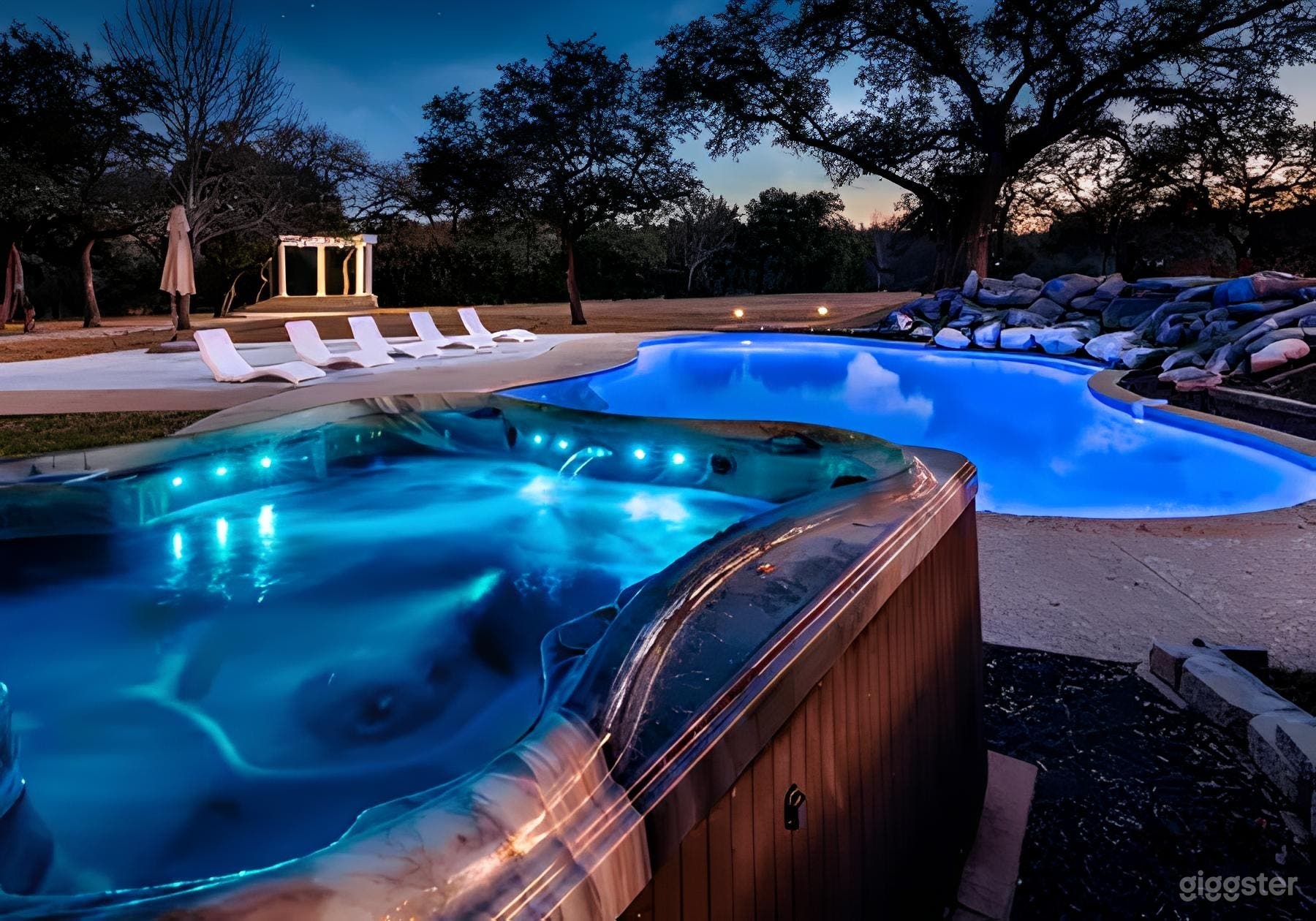 Private Hill Country Pool with Waterfall &amp; Hot Tub Photo 2