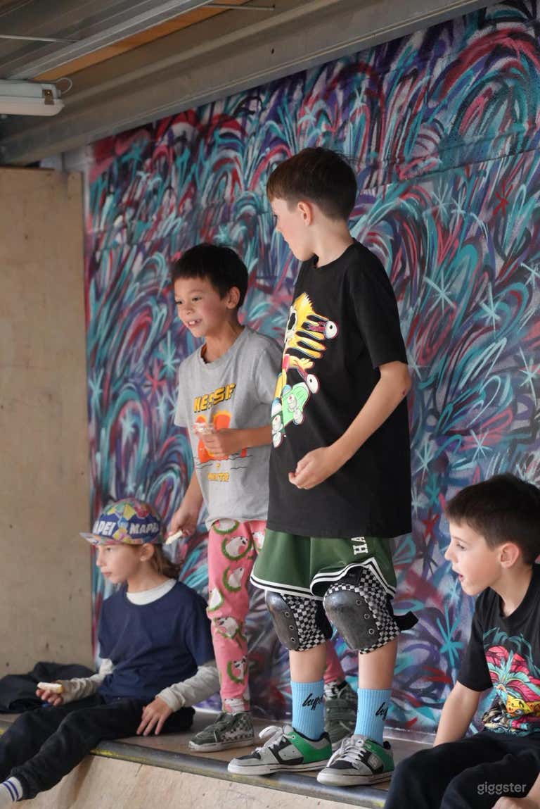  kids chilling at event 