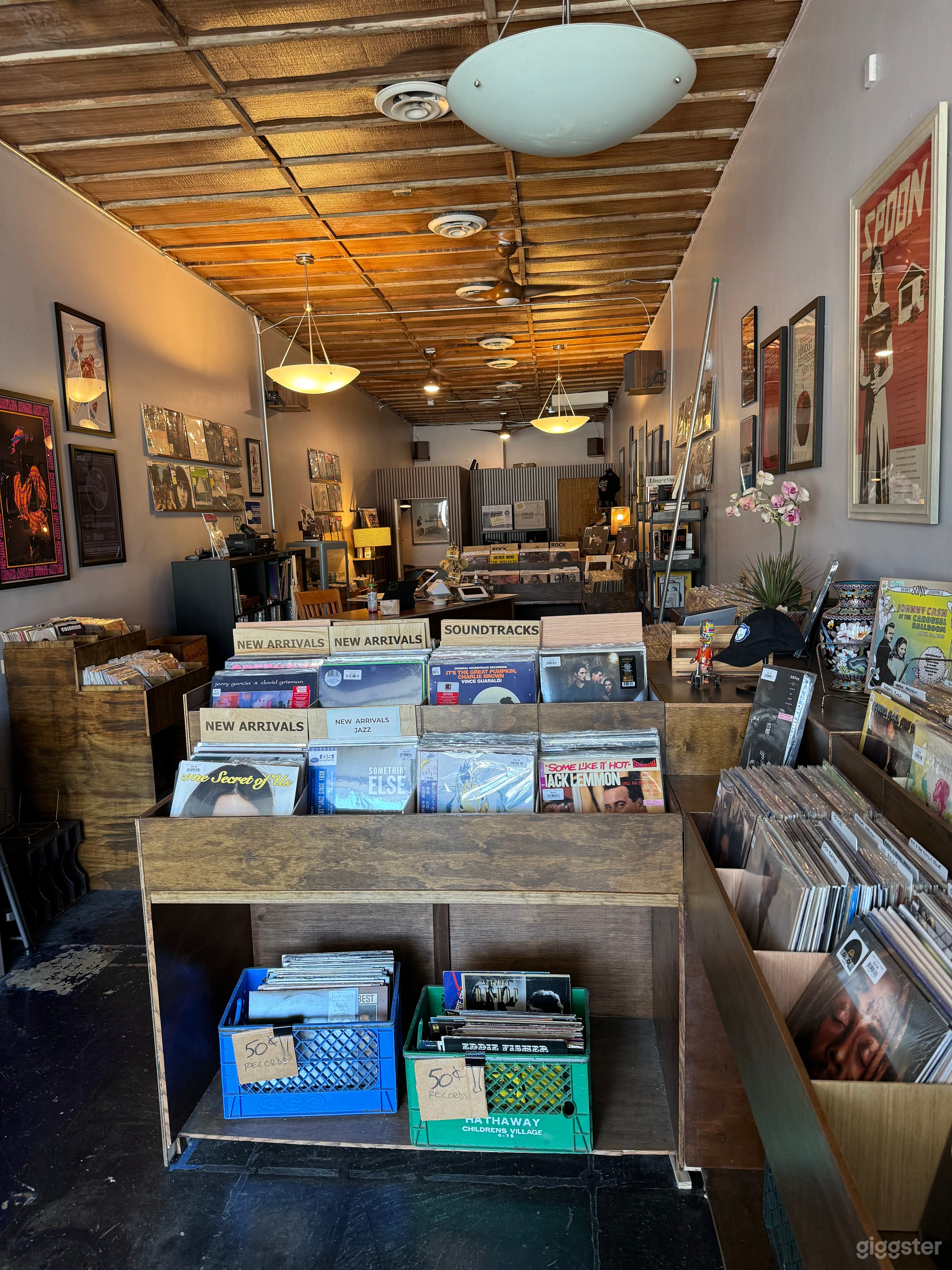 Full length of retail area taken from front. 