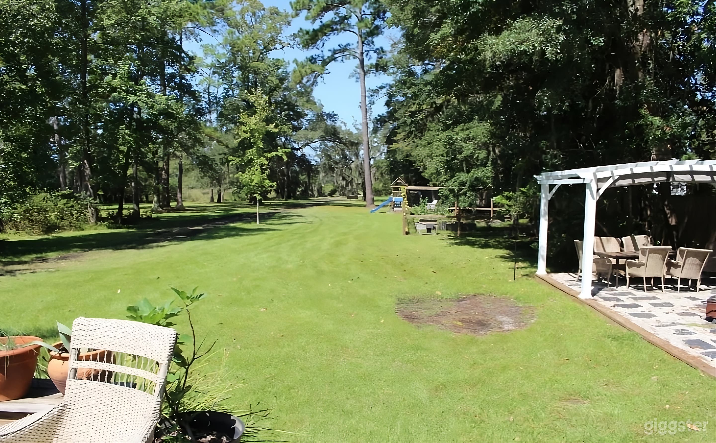 Expansive Wooded Backyard Retreat Photo 2