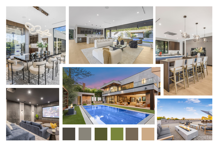  ARCHITECTURAL GLASS ESTATE WITH CINEMA WING 