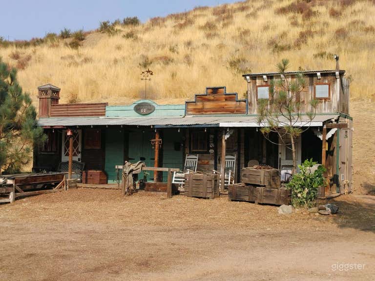  4 Store Western Facades.  One Door Enters into Interior 