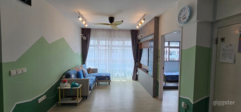  Peaceful Green and Scandi-themed 4Room 