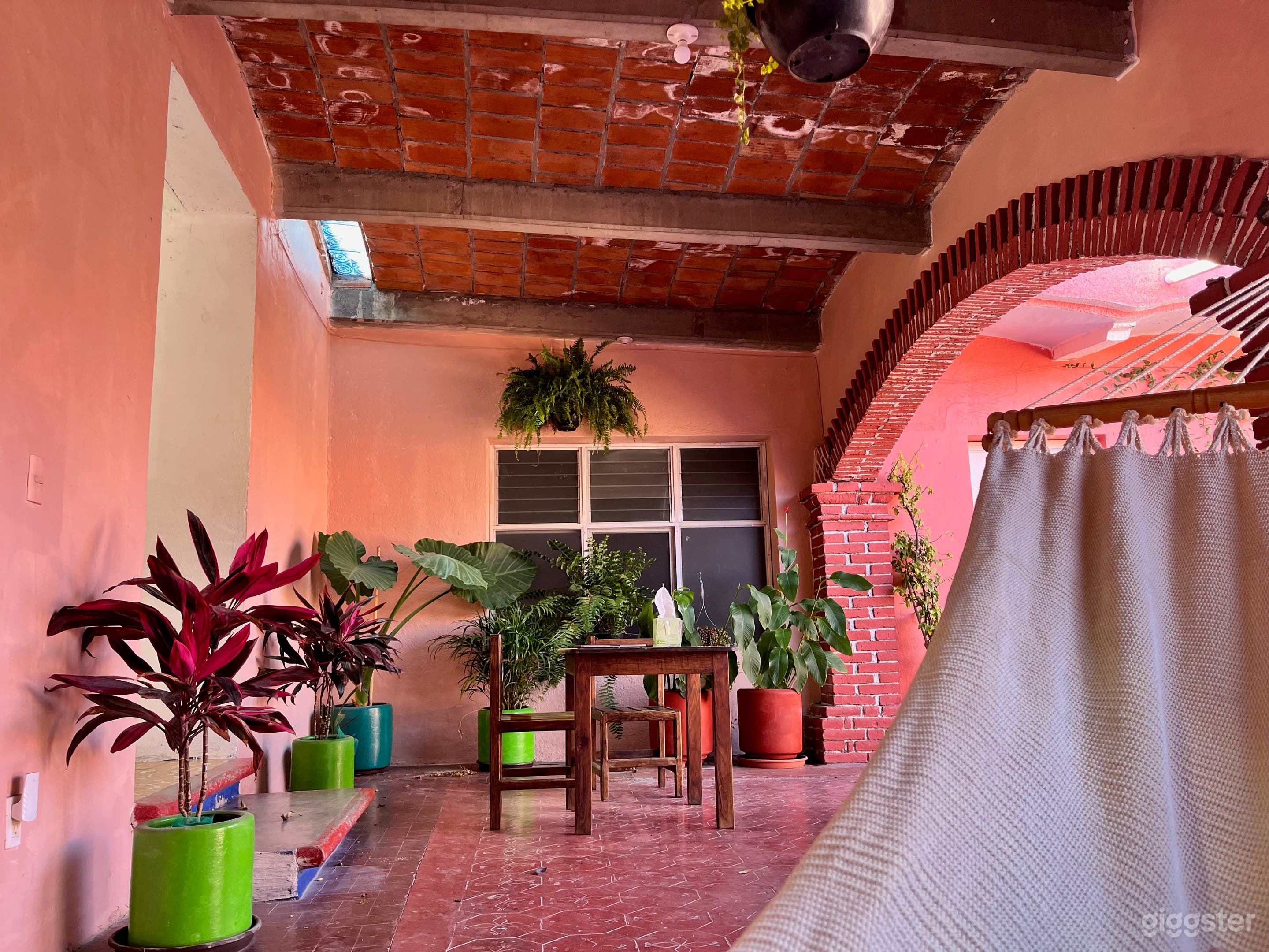 Southern covered patio.