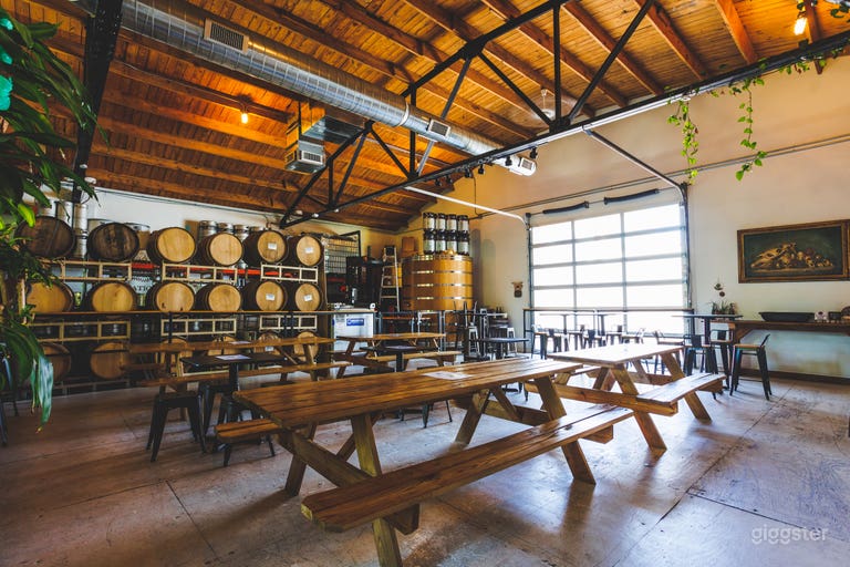  Features a large garage door to load in and out of 