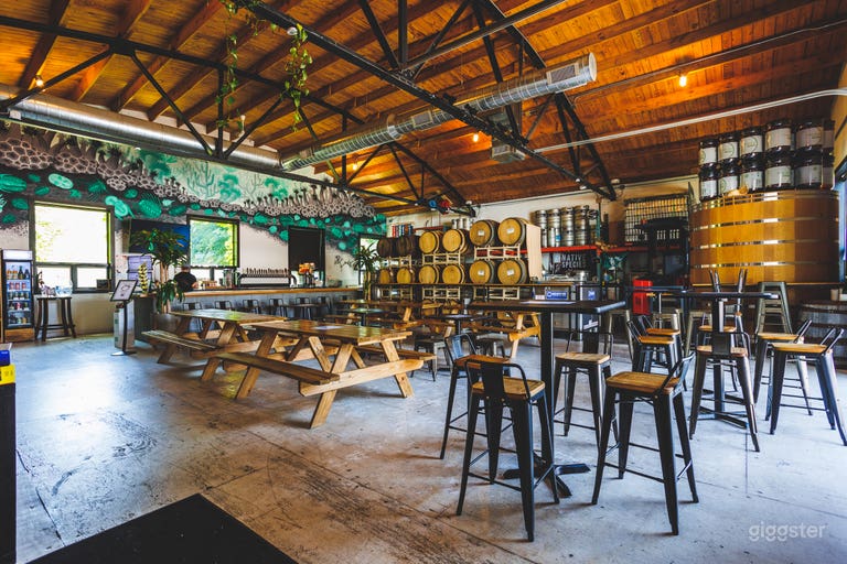  The taproom is an open and versatile space  