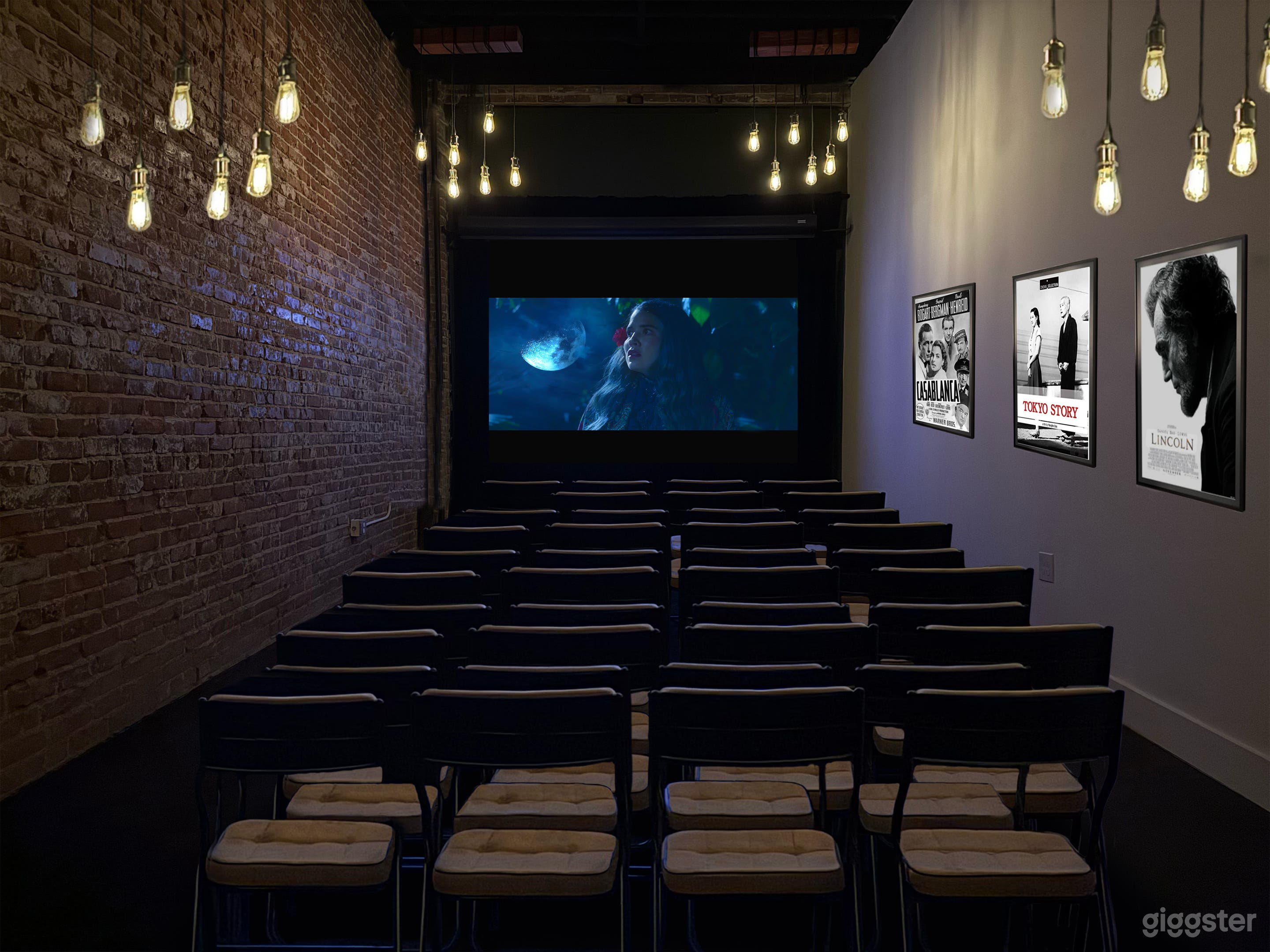 State of the art screening room with 4K Laser Projector.
