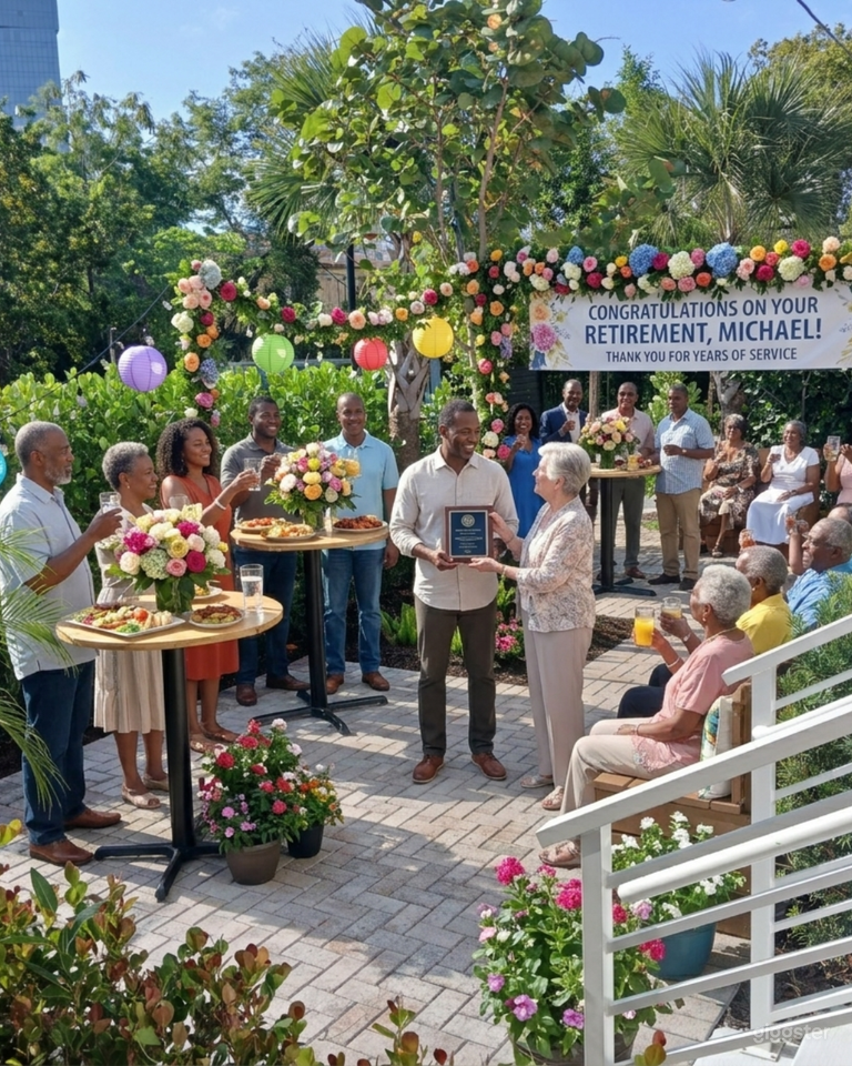  Elegant Bar Garden Outdoor Venue 