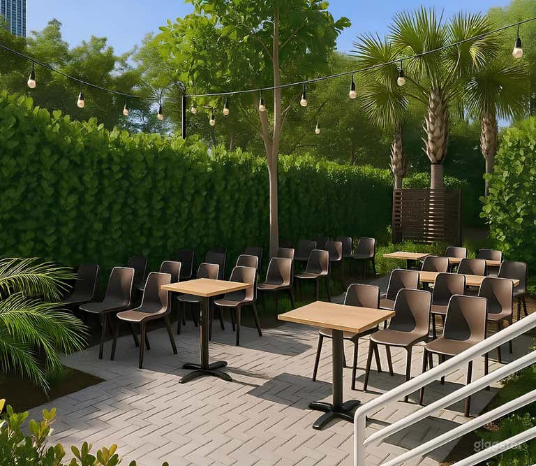  Elegant Bar Garden Outdoor Venue 