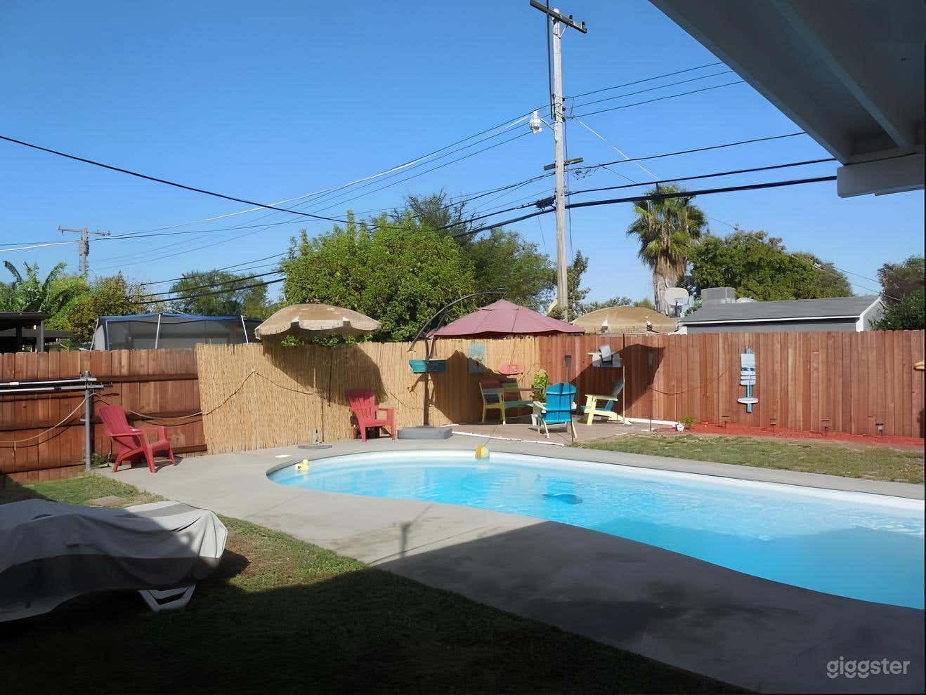 Bright Blue Poolside Haven Photo 2