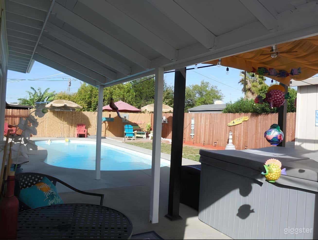 Bright Blue Poolside Haven Photo 4