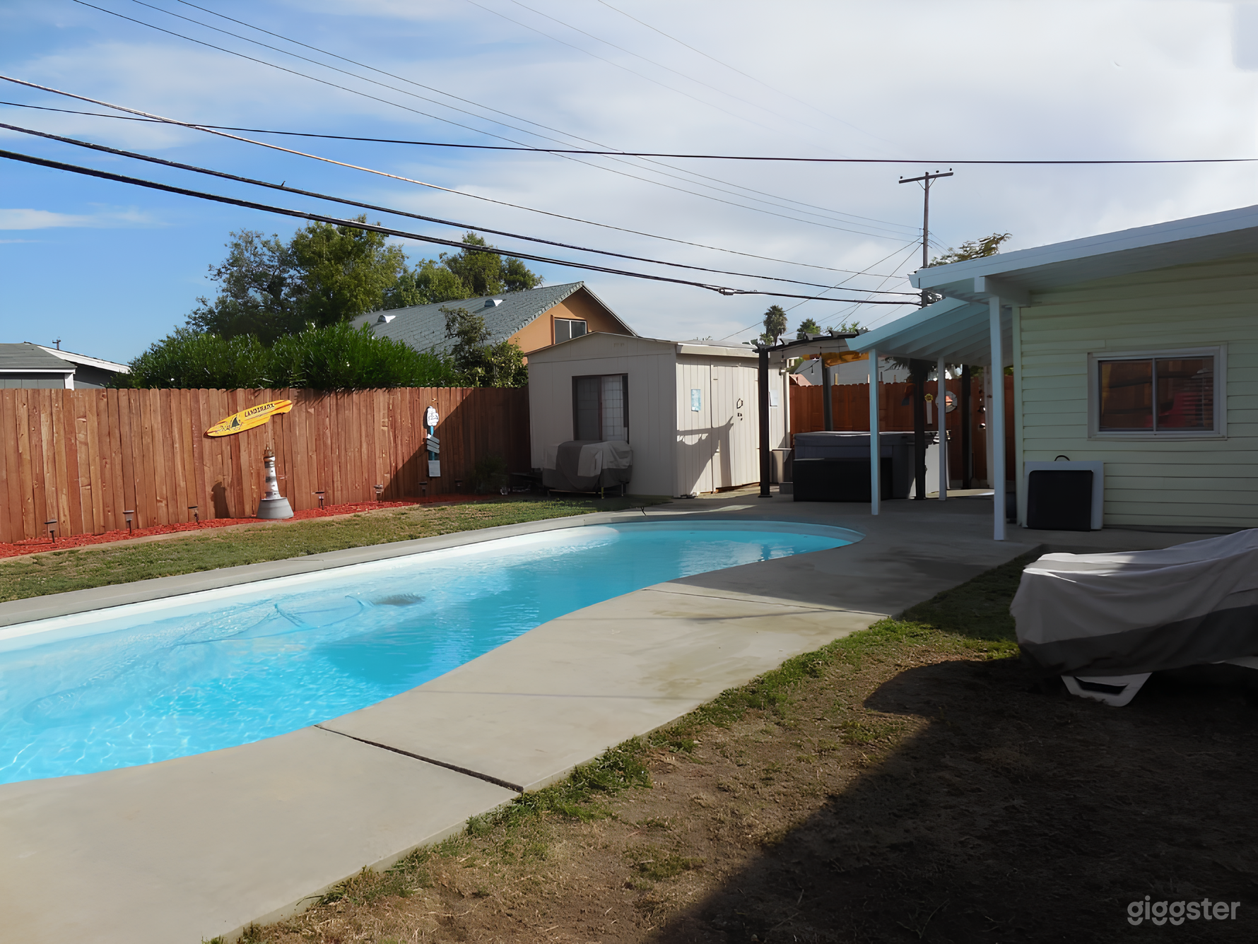 Bright Blue Poolside Haven Photo 1