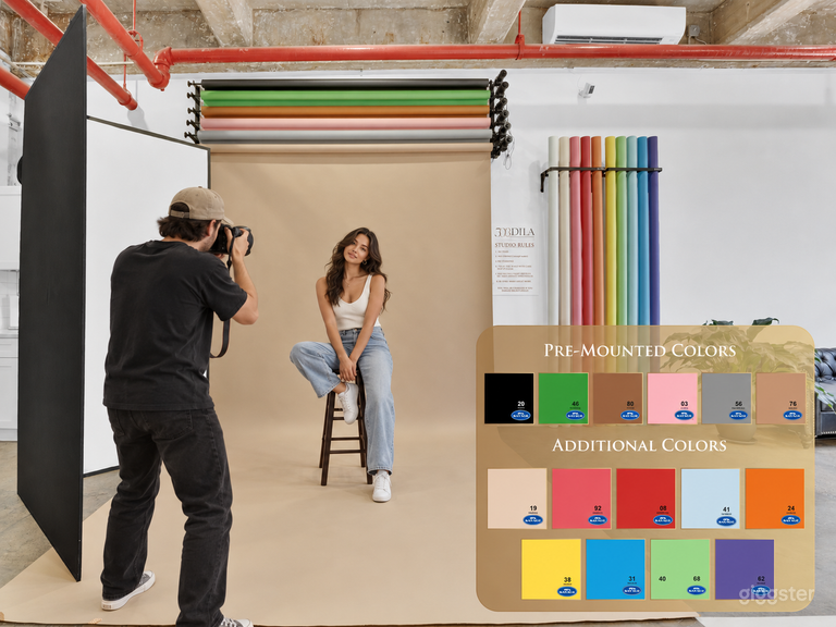  125: Affordable Natural Light Studio with Cyc Wall 
