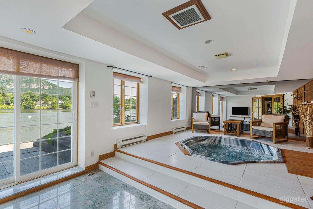 Luxury Manor with Indoor Jacuzzi River Access &Mountain View | Rent ... - Waterfront Mountain View Rentals In Riverside
