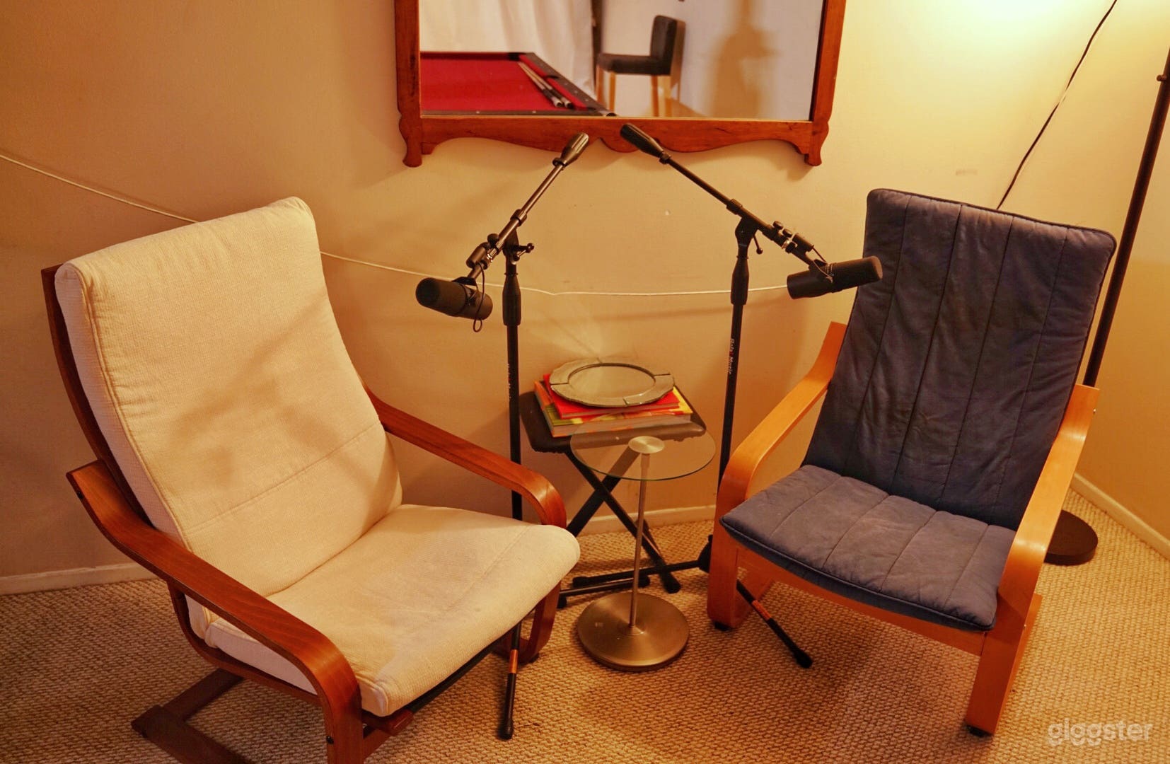 Podcast Station with (2) SHURE SM7B Professional Standard Mics