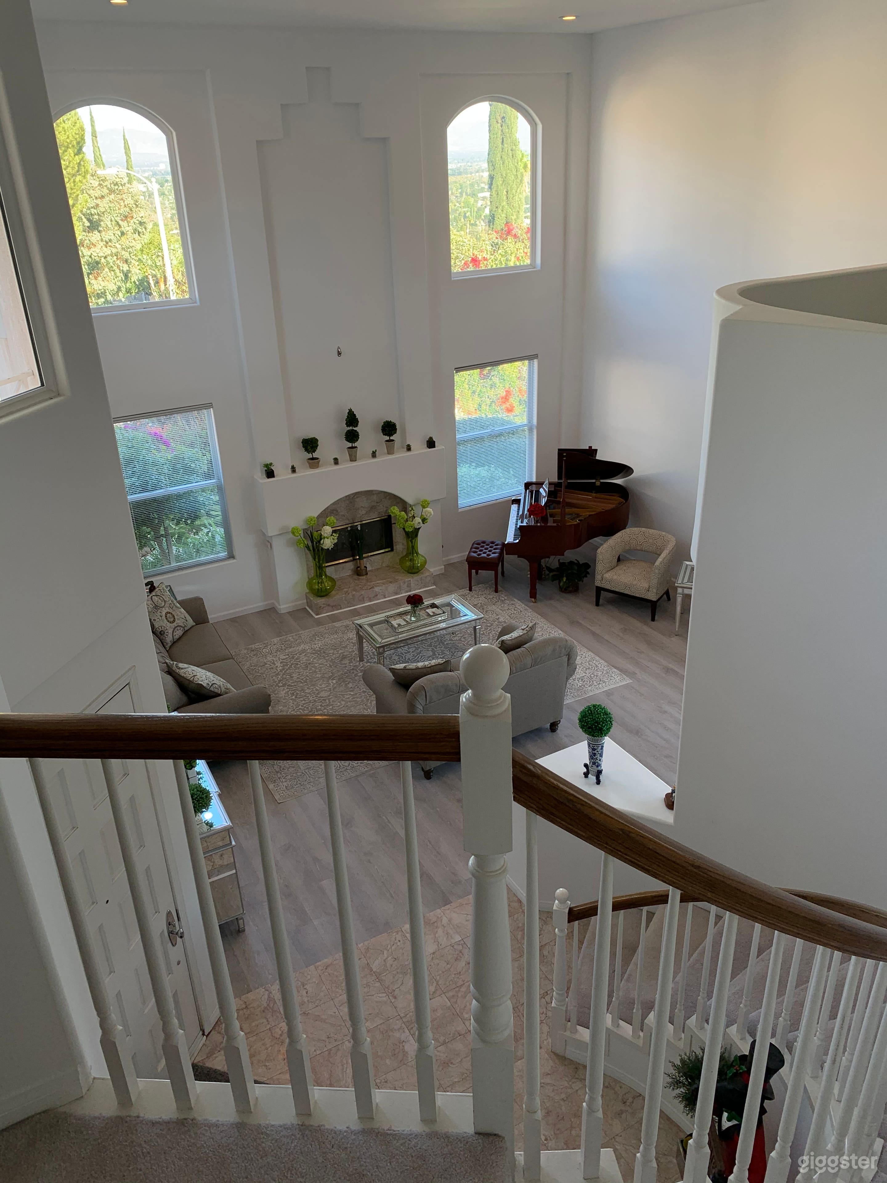 Formal living view from the 2nd floor. Views views views from every window and every floor.