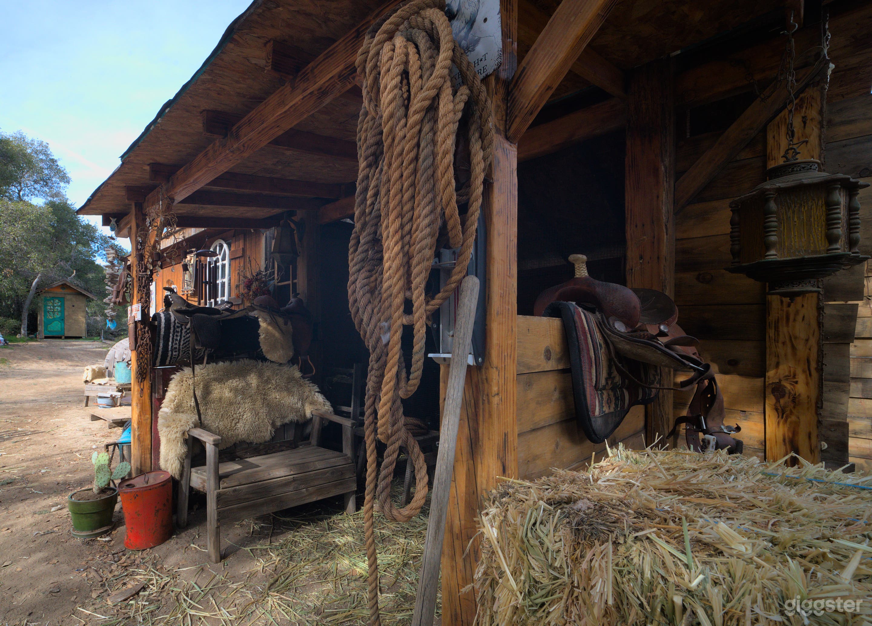 Western Styled Film Backdrop on Ranch in High Desert Photo 3