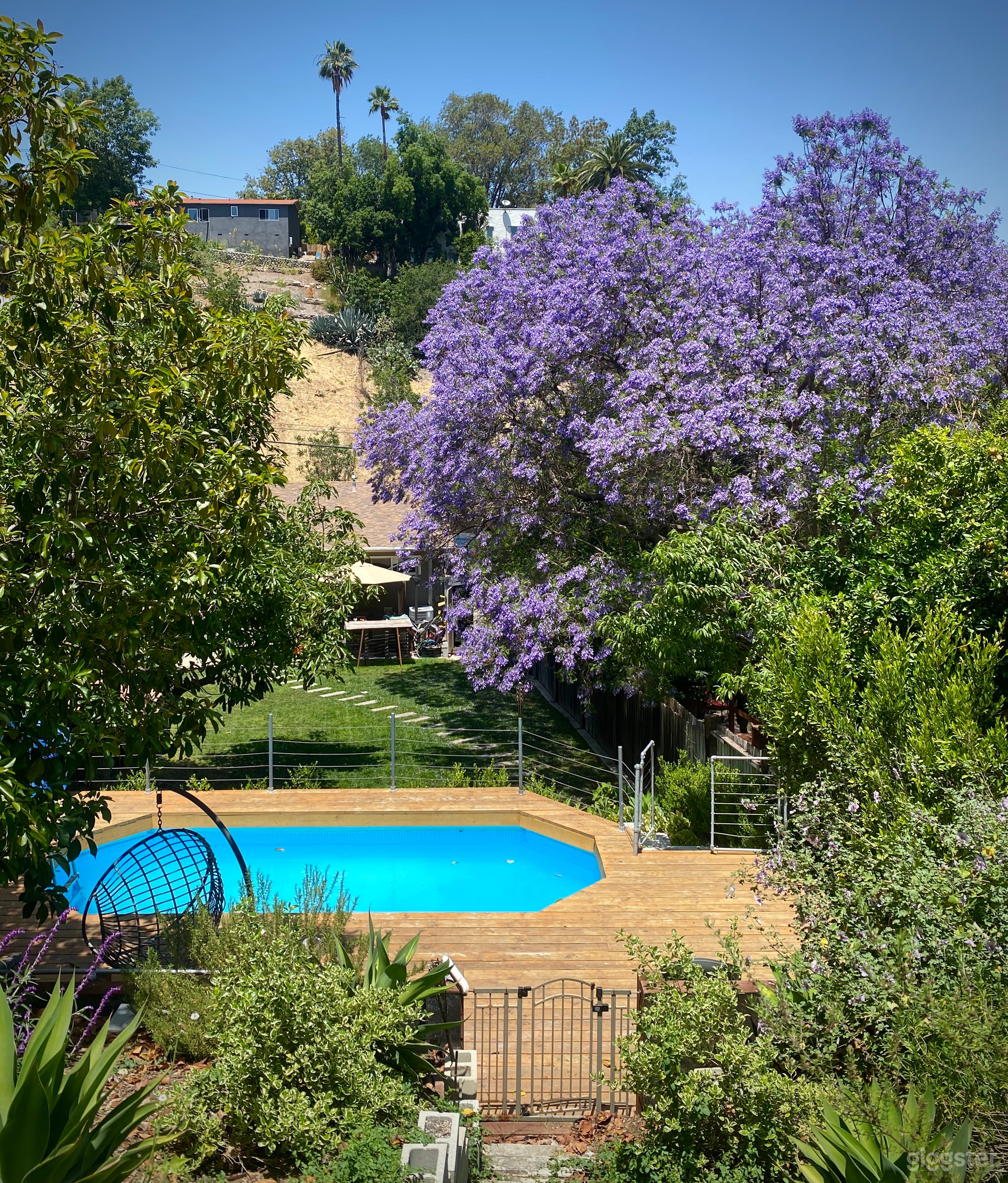 Back of property looking towards the house